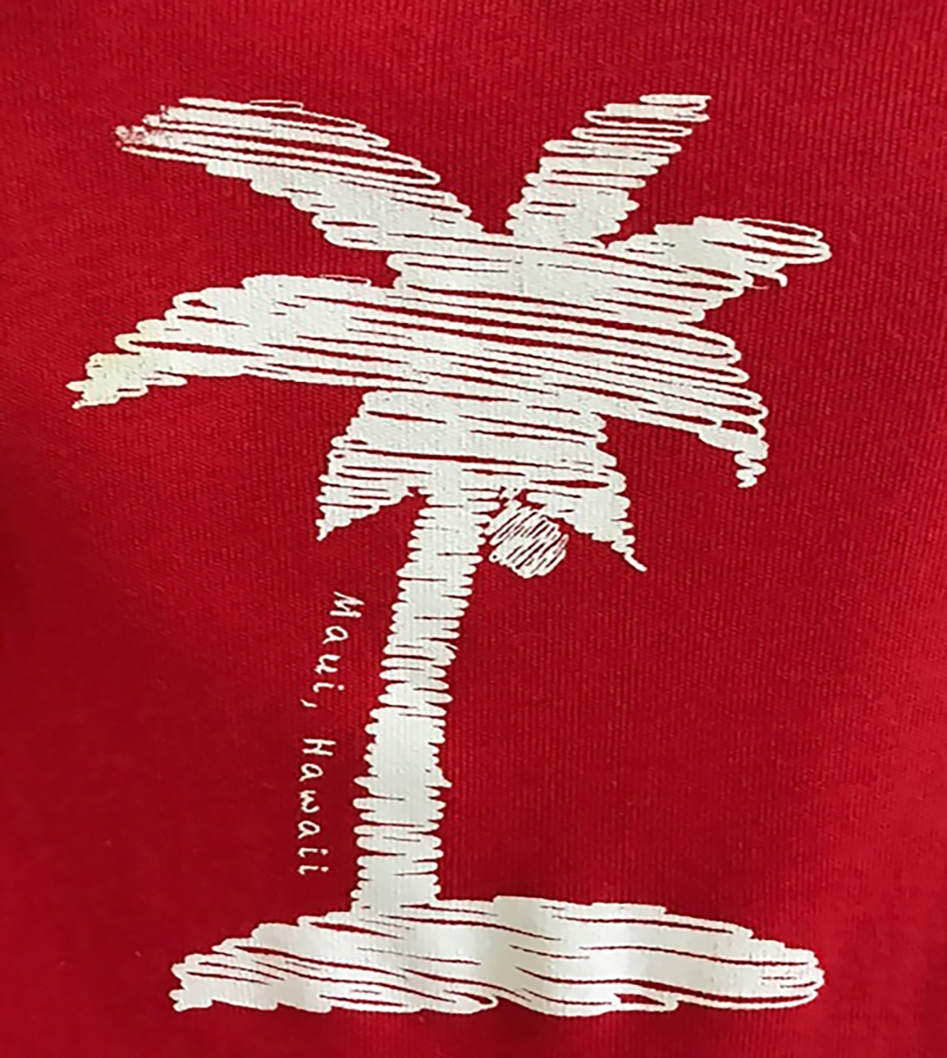 Original Design, Palm Design Printed Long Sleeve Onesie