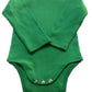 Unisex Green Long Sleeve Onesies