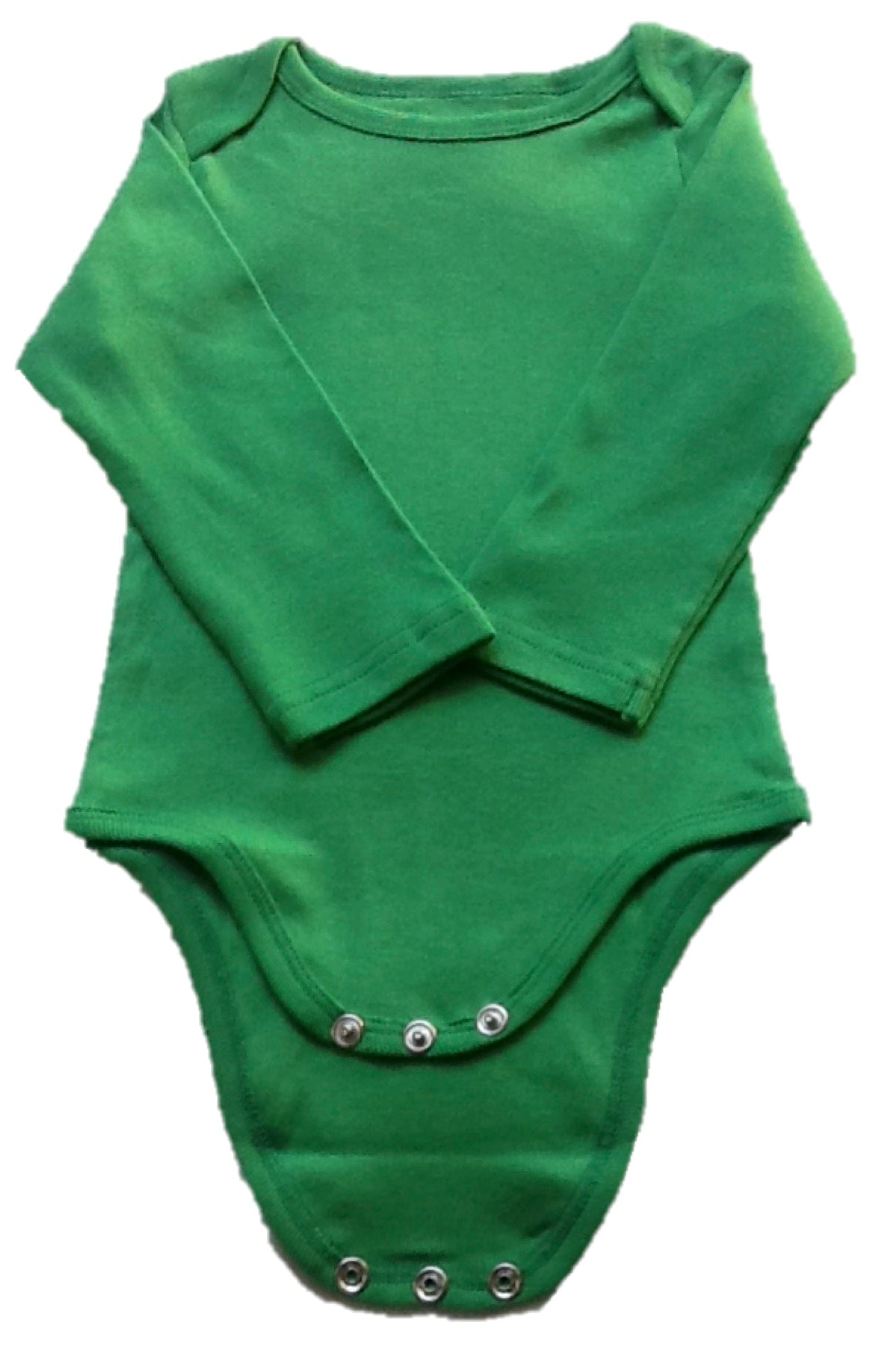 Unisex Green Long Sleeve Onesies