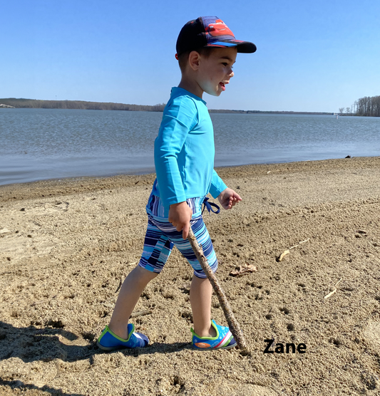 Little Guy's Surfer Ocean Long Sleeve UV Sun & Swim Suit